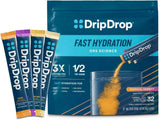 DripDrop Hydration Powder – Tropical Variety Pack Electrolyte Sticks for Daily Wellness and Self-Care Routines