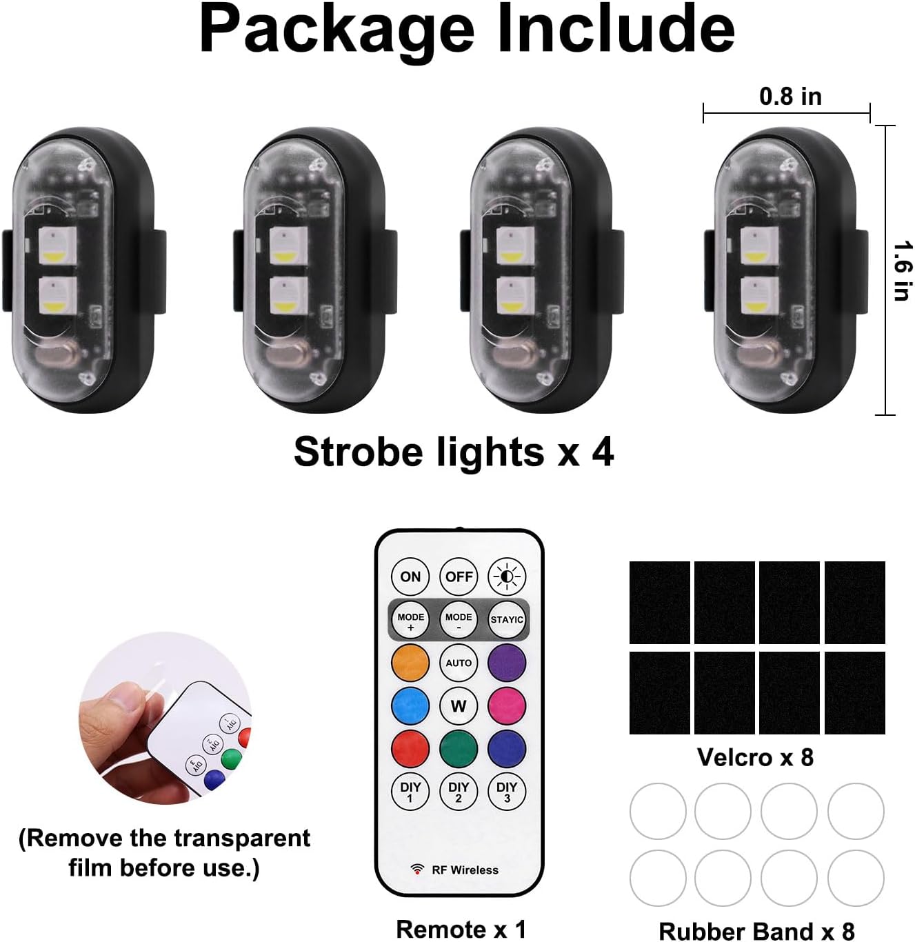 Drone Pilot Gift Set – Wireless Anti-Collision Strobe Lights for RC Hobbyists and Night Flyers