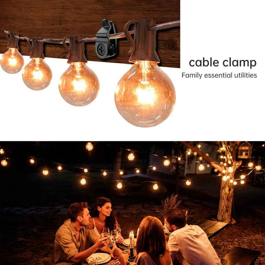 Lumicor String Light Hanger Hooks for Bedroom and Living Room – Sleek Black Clips for Headboard, Wall, and Cozy Home Aesthetic