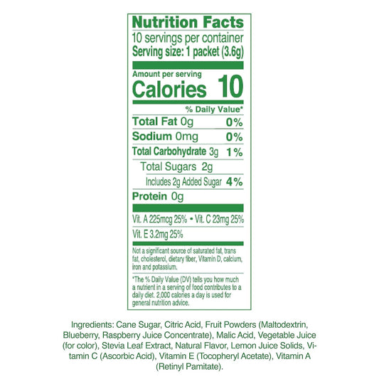 each packet flavors 8 ounces of water