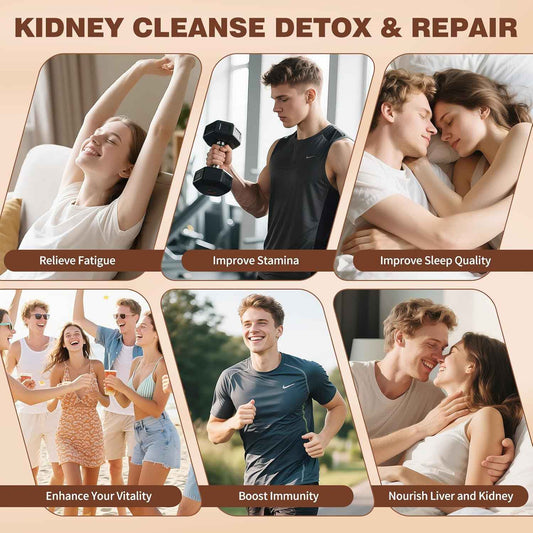 Eight Treasures Kidney & Liver Detox Tea – Bedtime Wind-Down Herbal Ritual for Restful Sleep, 30 Individually Sealed Bags