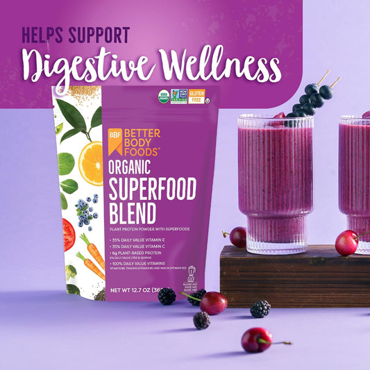 BetterBody_Foods_Organic_Superfood_Powder_with_Protein,_Vitamins_C,_E,_and_B12_(12.7_oz.)_Healthcare_Dietary