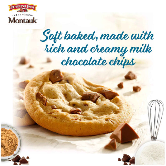 Pepperidge Farm Soft Baked Newport Dark Chocolate Cookies with Sea Salt – Lunchbox Friendly Snack for School