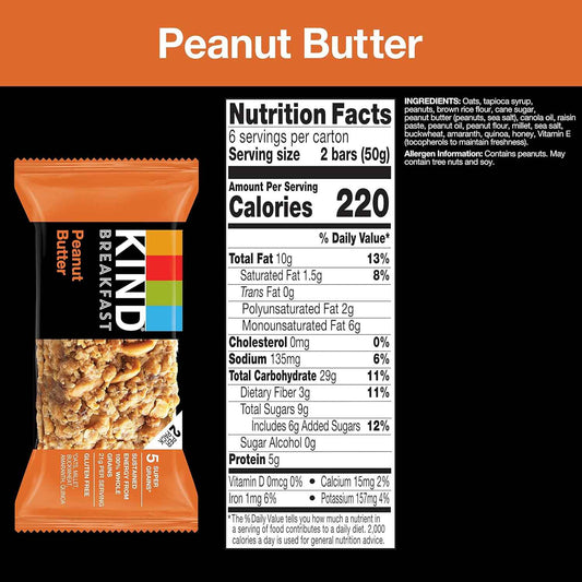 KIND Breakfast Protein Bars – Office Desk Drawer Snack for Busy Professionals, 8g Protein Grab-and-Go