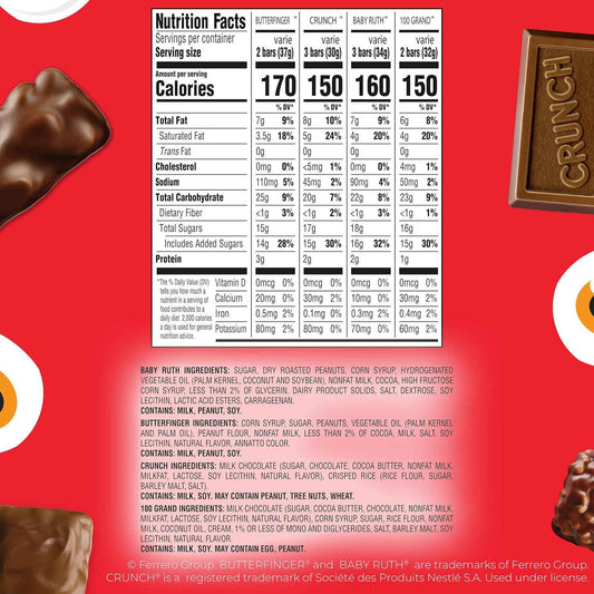 Fun Size Chocolate Variety Gift Pack for Halloween Party Hosts, Teachers & Office Treats