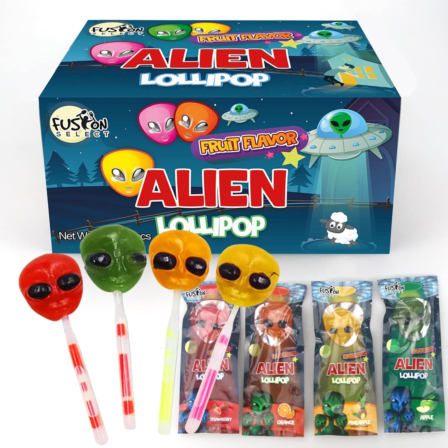 Fusion Select Halloween Character Lollipops – Parent-Approved Trick or Treat Sweets for School Goody Bags & Birthday Favors