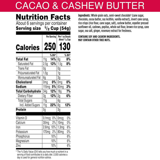 Bear Naked Cacao and Cashew Butter Crunch Granola – Thoughtful Vegan Snack Gift for Health-Conscious Friends