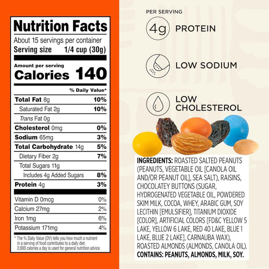 Snak Club Energizer Trail Mix – Guilt-Free Office Snack with 4g Protein, Low Sodium, and Cholesterol-Conscious Ingredients, 16 oz Pouch