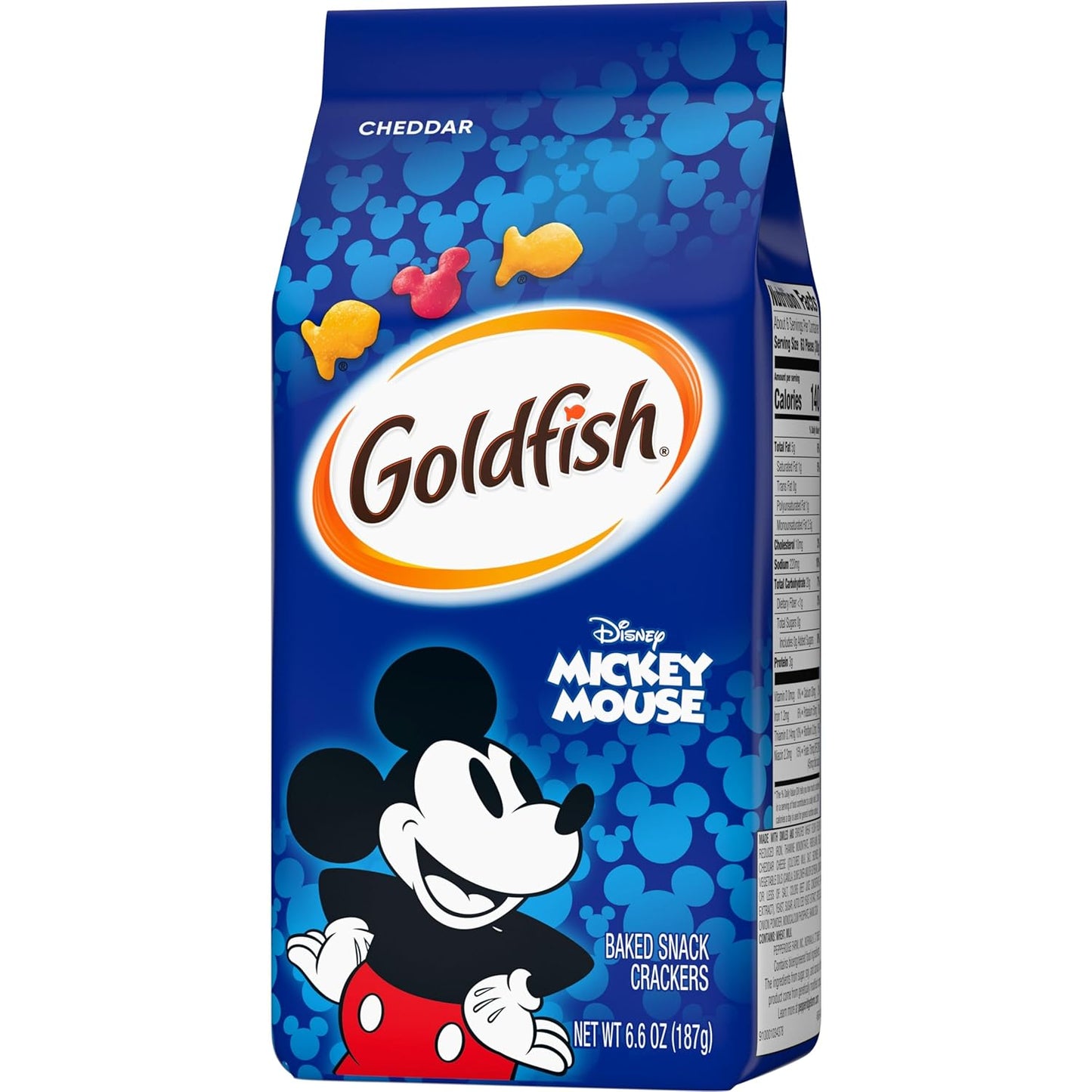 Goldfish Disney Mickey Mouse Cheddar Crackers Baked Never Fried Snack for Kids, 6.6 oz Pepperidge Farm