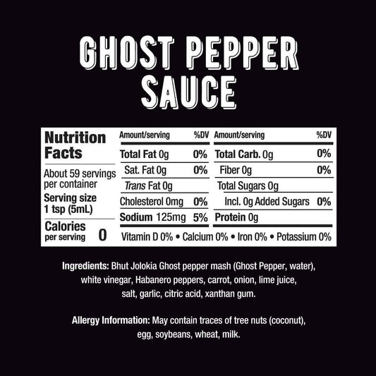 Melinda's Ghost Pepper Hot Sauce - Spicy Gourmet Birthday Gift for Her, Spicy Food Lovers and Heat Seekers, 10oz Squeeze Bottle