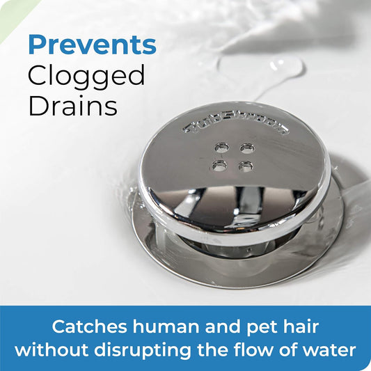 in-drain mushroom-shaped hair collector that conceals caught hair