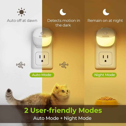 AUVON Dimmable Night Light – Cozy Warm White Accent Lighting for Bedroom, Living Room and Reading Nook
