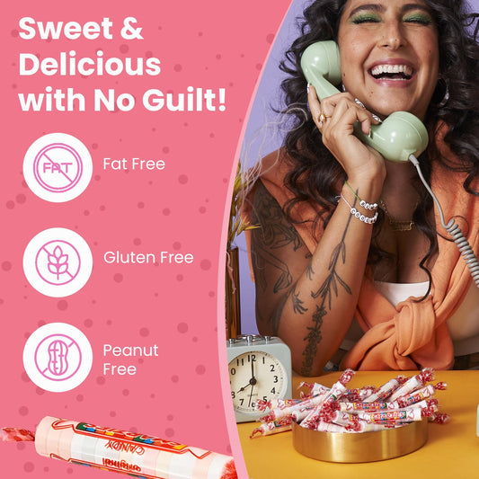 individually wrapped hard candy wafer rolls for easy sharing