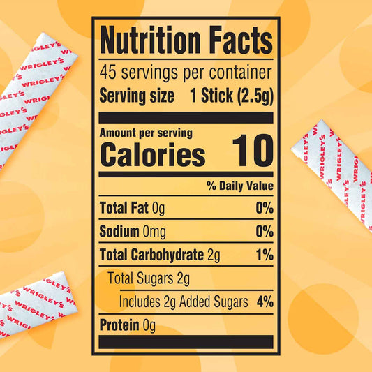 Juicy Fruit Gum Office Desk Candy Jar Refill – 45 Count Bulk Pack for Coworkers