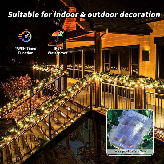 Minimax RGB Fairy String Lights – Cozy Bedroom Aesthetic Decor with Remote and 16 Color Modes