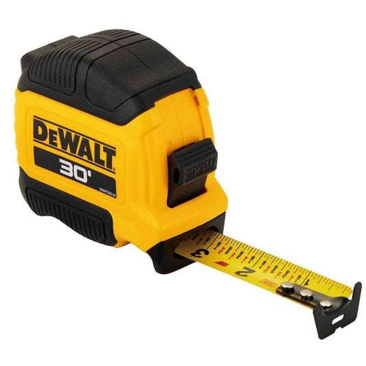 DEWALT Atomic Compact Tape Measure 30 ft – Solo Reach for Productive Job Site Measuring