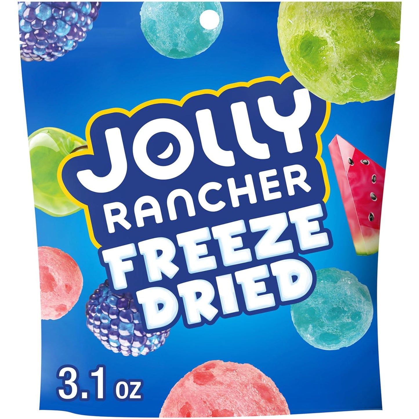 JOLLY RANCHER Freeze Dried Candy - Portable Picnic Snack for Patio and Outdoor Dining