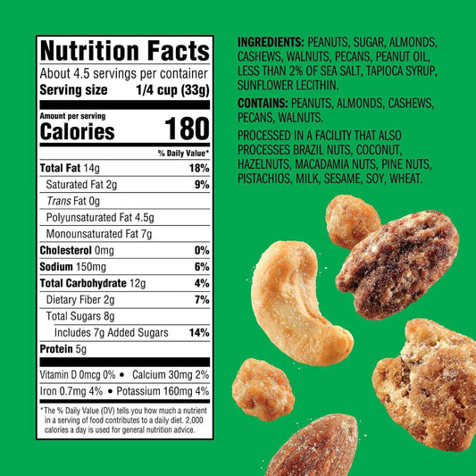 Emerald Nuts Salty Sweet Mixed Nuts – Family Snack Pack for Car Rides and Playdates