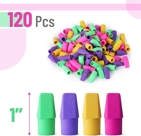 Mr. Pen- Latex-Free Pencil Cap Erasers in 38 Colors, Thoughtful Bulk Gift for Teachers, Homeschool Parents, and Stocking Stuffers