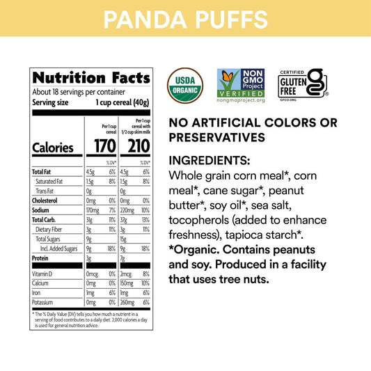 EnviroKidz Red Panda Puffs Cereal – Non GMO Gluten Free Cereal for Toxin Free Pantry and Self Care Morning Rituals