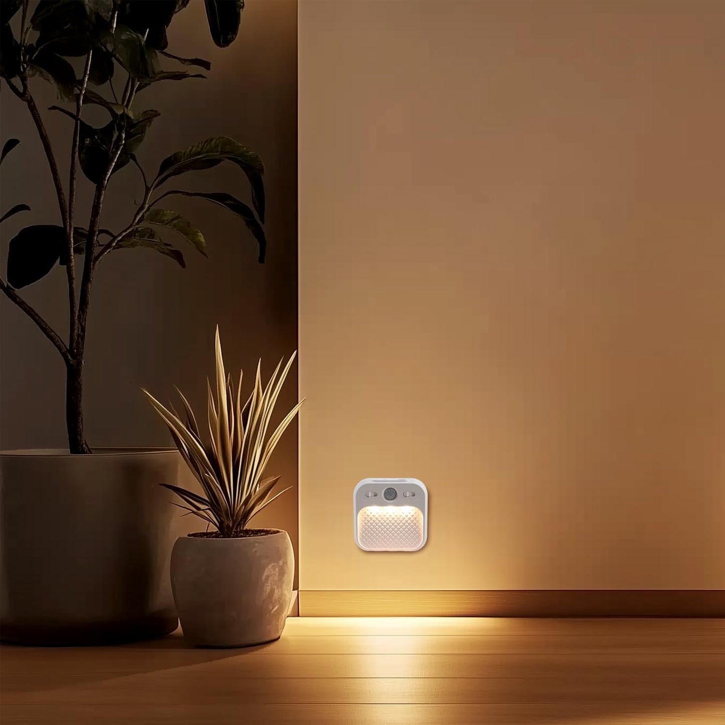 LumaGlow Motion Night Light 2 Pack – Flameless Staircase Safety Light for Elderly Fall Prevention