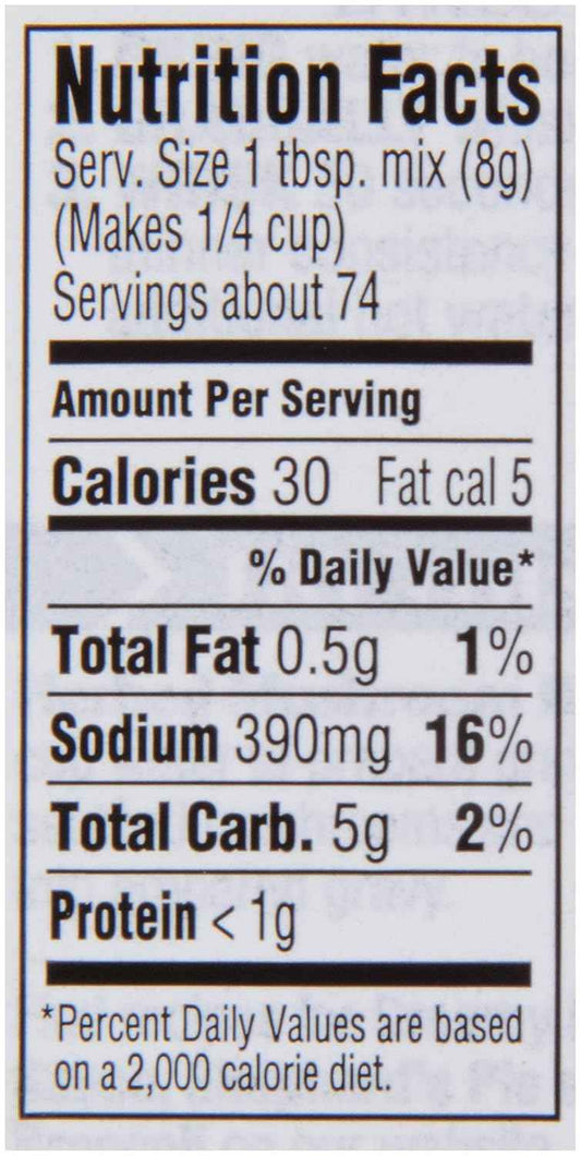 McCormick Brown Gravy Mix 21 oz – Clean-Label Gravy with No MSG Added for Health-Conscious Home Cooks