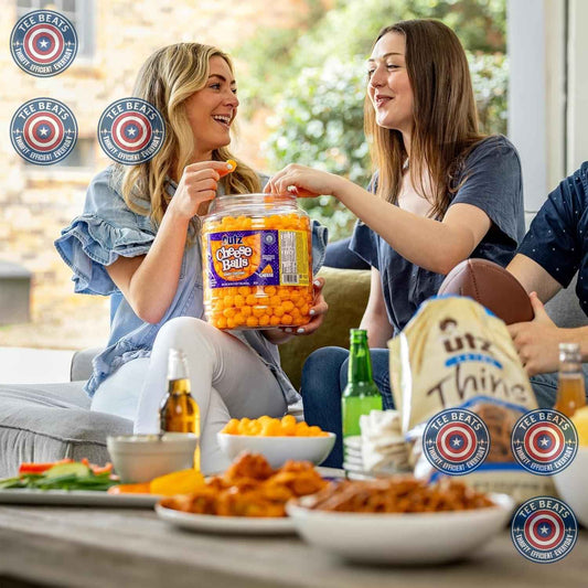 Utz Cheese Balls 36.5 oz Barrel – Guilt-Free Mindful Snacking for Home Cravings, Baked Not Fried Cheddar