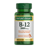 Nature's Bounty Vitamin B12 1000 mcg – Non-GMO Vegetarian Supplement for Clutter-Free Counters