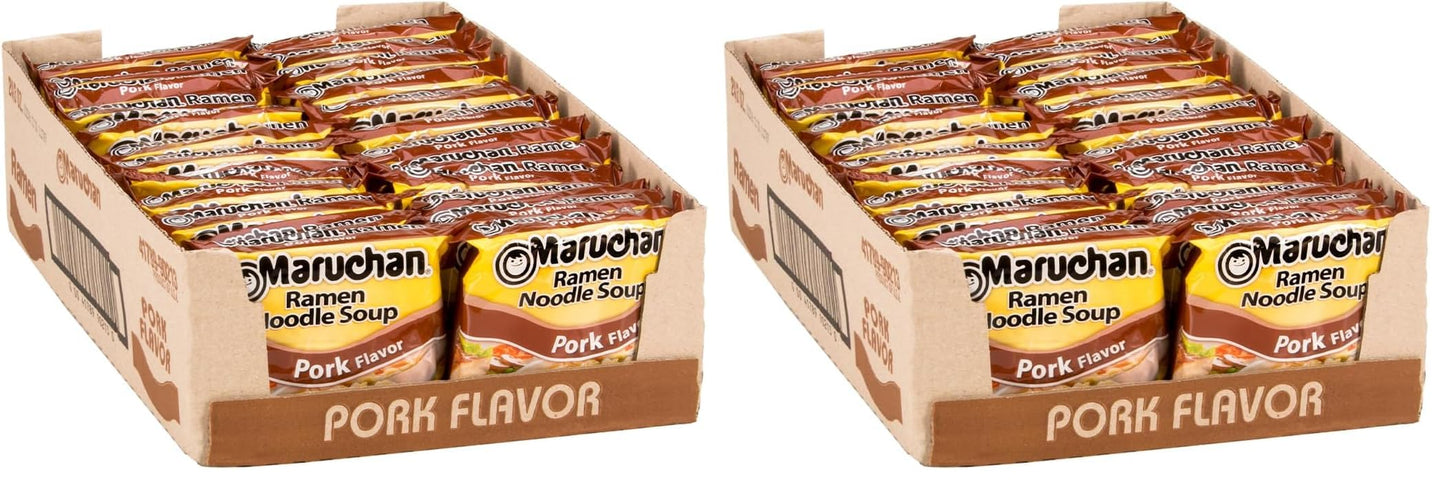 Maruchan Ramen Pork Flavor, 3.0 Oz(Pack of 48)