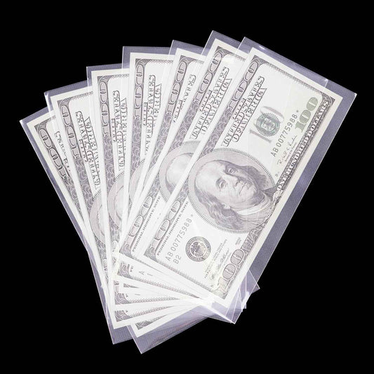 Premium 100-Pack Banknote Sleeves with Executive Storage Case – High-End Currency Preservation