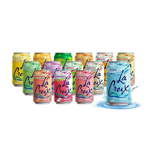 La Croix Sparkling Water Strawberry Peach – Lightweight Aluminum Can for Camping Coolers