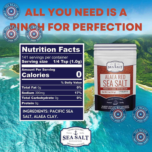 Authentic Hawaiian Red Salt – Thoughtful Housewarming Gift and Holiday Stocking Stuffer for Home Chefs