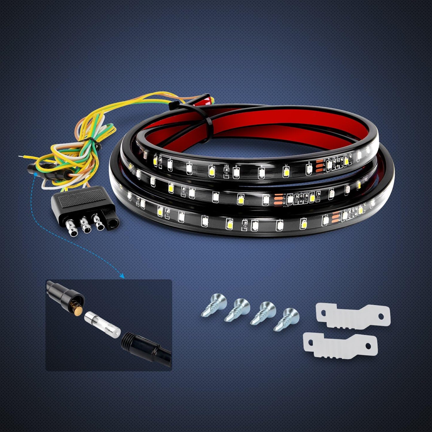 Nilight 60-Inch Tailgate Light Bar for Pickup Trucks – High-Visibility Brake and Turn Signal Upgrade