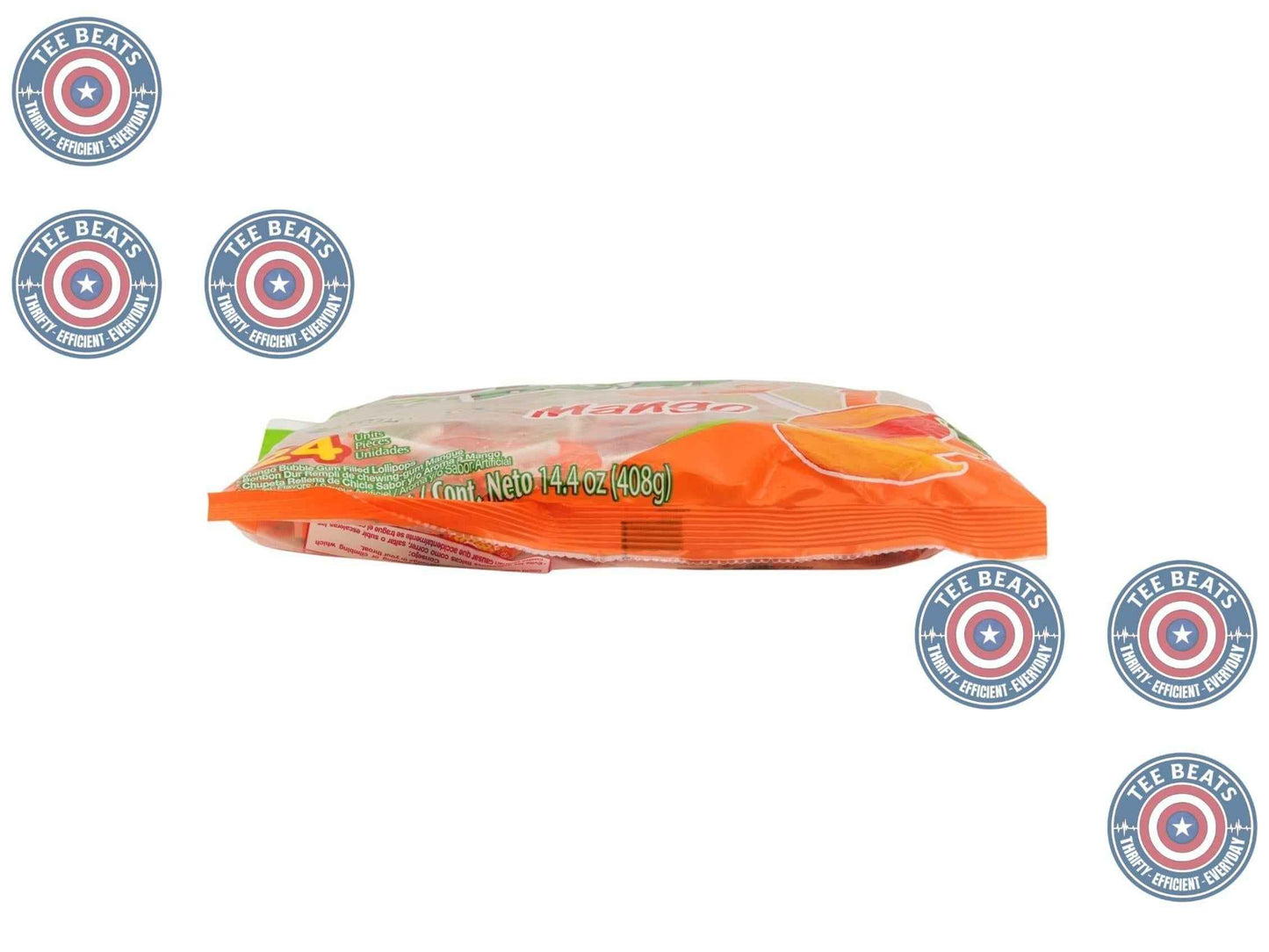 Colombina Bon Bon Bum Bubble Gum Mango Suckers – Portable Bulk Candy for Camping Lunchboxes and Park Outings