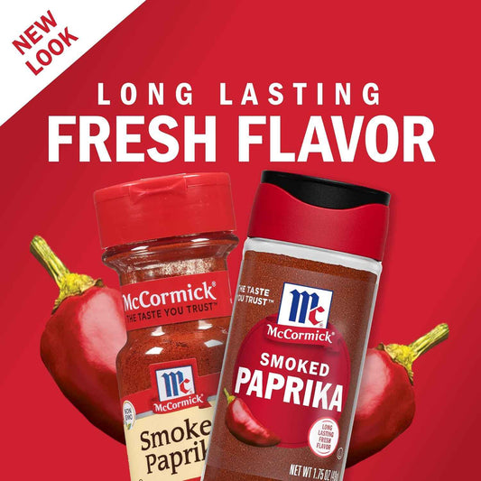 McCormick Paprika Spice – Backyard Grilling Essential for Smoker and BBQ Rubs, Bold Red Color for Plated Meats