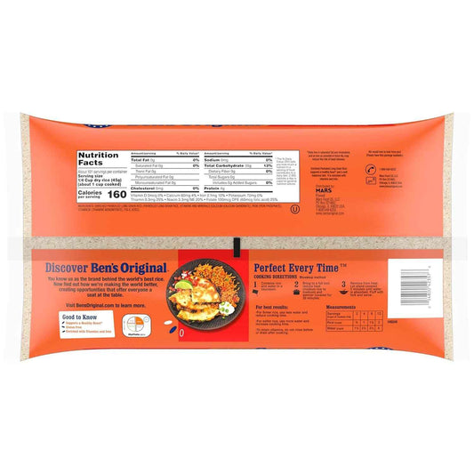 BEN'S ORIGINAL Long Grain White Rice 10 lb – Mild Flavor Kid-Friendly Side for Family Dinners