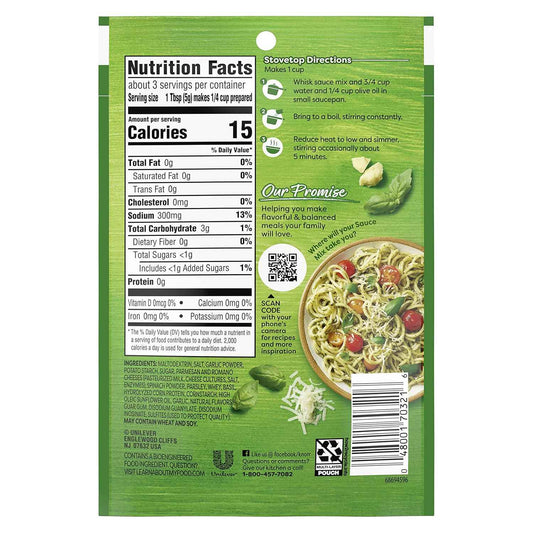 Knorr Pesto Sauce Mix – Quick 9-Minute Desk Lunch Add-On for Busy Home Office Workdays