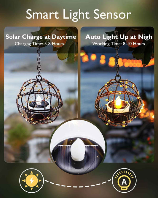 Homemory Solar Flickering Tea Lights – Cozy Ambient LED Votives for Window Sills, Bedroom Shelves, and Living Room Centerpieces