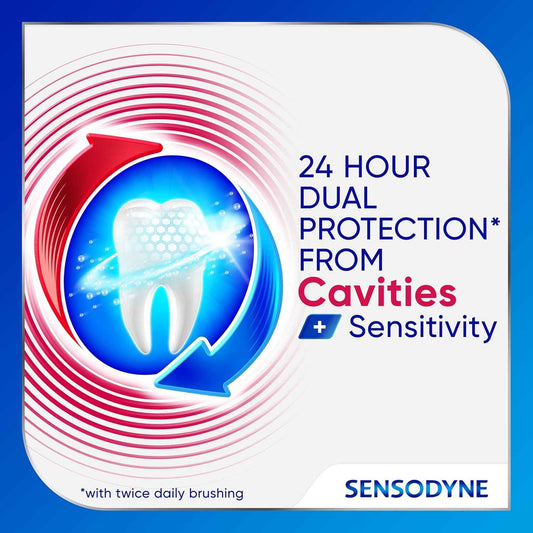 Sensodyne Cavity + Sensitivity Toothpaste – Enamel Care for Adults in the Master Bath, Daily Remineralizing Routine