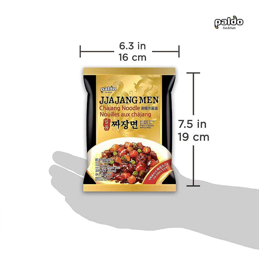 Paldo Fun & Yum Ilpoom Jjajangmen Chajang Noodle Pack of 4 – Five-Minute Weeknight Dinner for Busy Home Office and Late-Night Study Sessions