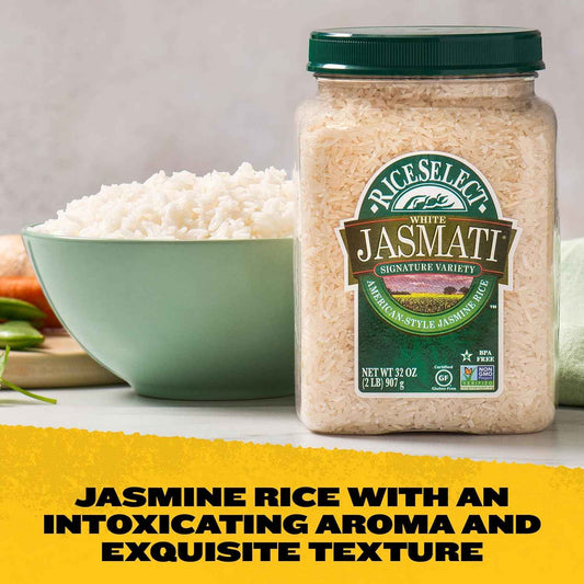 RiceSelect Jasmati Rice – Family-Safe Gluten-Free Side for Kid-Friendly Dinner Tables, 32 oz