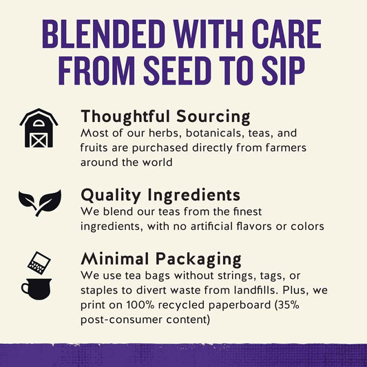 Celestial Seasonings Sleepytime Immune Herbal Tea – Simple, Stringless Tea Bags for Less Waste Living