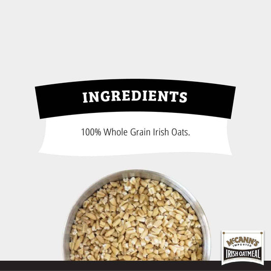 McCann's Quick Cooking Irish Oats 1-Minute Stovetop Breakfast for Busy Home Office Professionals, 16 oz Tin