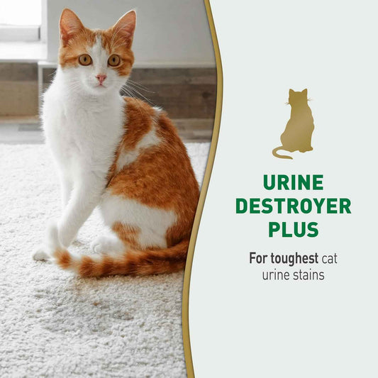 Nature's Miracle Urine Destroyer Plus for Cats – Repeat-Use Urine Marking Deterrent for Active Cat Households