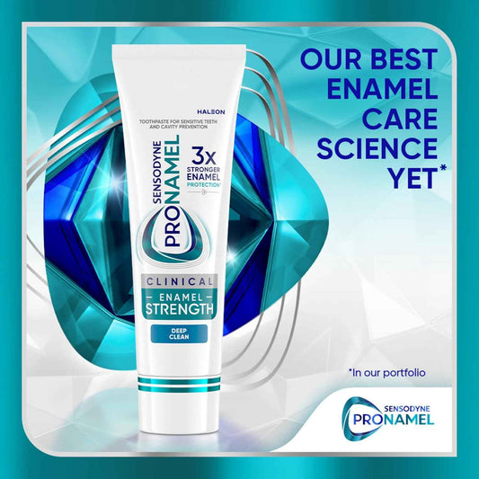 Sensodyne Pronamel Clinical Enamel Strength Toothpaste Gift Set Idea for Her, Deep Clean Enamel Repair Birthday Present for Health Conscious Women