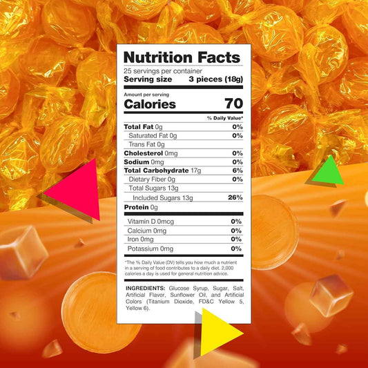 Arcor Butterscotch Hard Candy – Decorative Candy Bowl Filler for Living Room and Coffee Table, Shiny Gold Discs in 1 Lb Bag