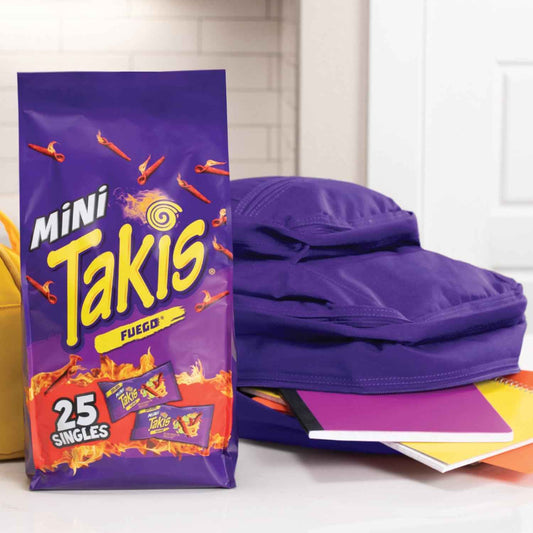 Takis Mini Rolled Tortilla Chips – Classroom Party Snack and After-School Treat for Kids, Mild Spicy Variety Pack