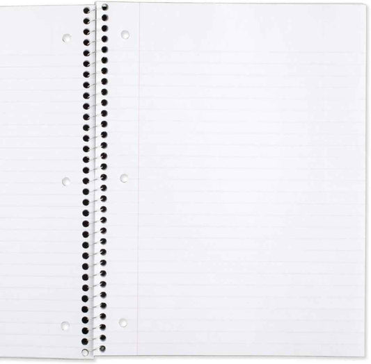 Mead Spiral Notebook Wide Ruled – Office Notepad for Meeting Notes, 12 Pack with 3-Hole Punched Pages