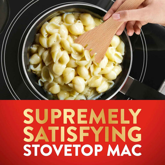 Stouffer's Supreme Shells Three Cheese Stovetop Mac – Nostalgic Comfort Food for Cozy Home Dining, No Artificial Flavors