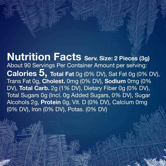 ECLIPSE Winterfrost Sugar Free Chewing Gum – Resealable Travel Pack for Rideshare Drivers and Passenger Comfort